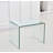 Versatile Transparent Tempered Glass End Table for Various Settings
