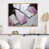 Toile avec cadre flottant or