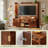 70.9"H Entertainment Center & Tv Stand– Charge, Store ,Led Light & Secure Seamlessly-391967620