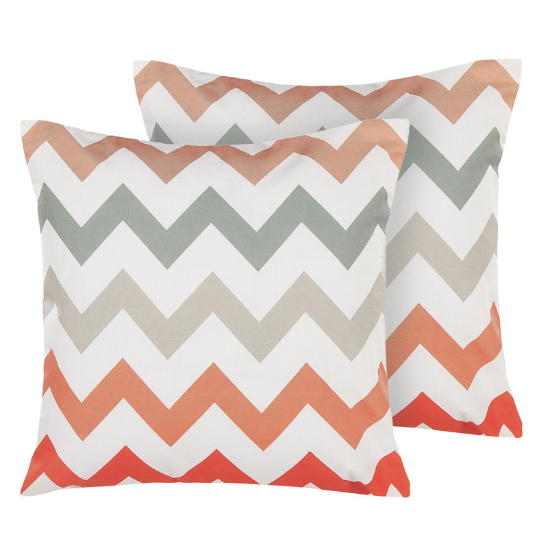 Kirkersville Indoor / Outdoor Chevron Square Throw Cushion