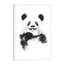 Funny Panda by Balazs Solti - Floater Frame Painting on Canvas-1100906150-1100906151
