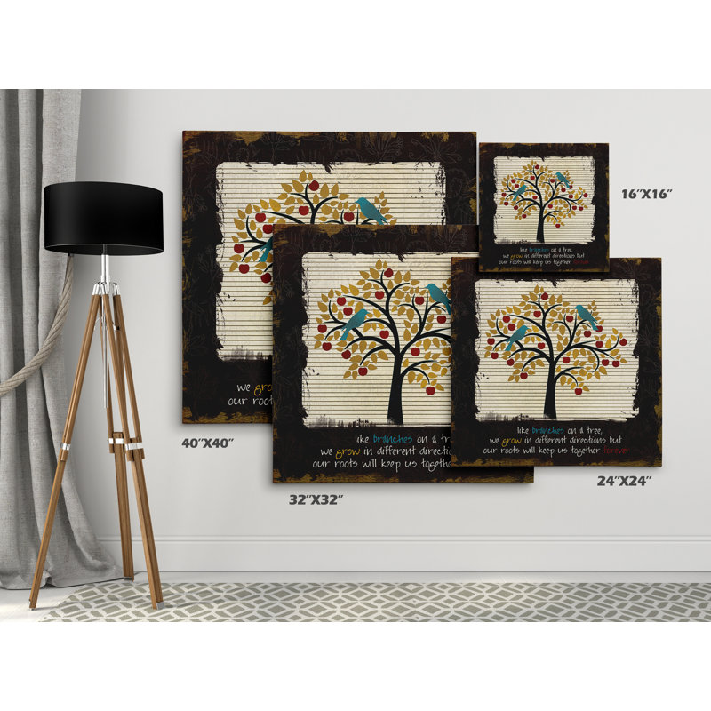 " Family Tree ", 32" H x 32" W x 1.5" D