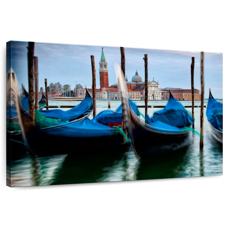 Mehar Gondolas By San Marco Square Venise Italie, H 32 po x l 48 po