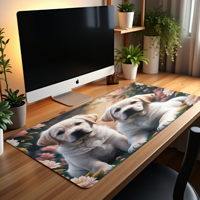 Polyester Desk Pad, 14.4x12.1