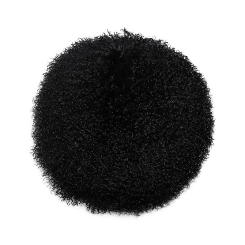  Housse et insert de coussin rond Fundy, Noir, noir, noir, noir