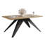 Extendable Rectangular Dining Table with Steel Base-322886384-322886391-322886396