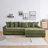 Eduardo L-Shaped Corduroy Sectional Sofa with Throw Pillows-114312614-126593206