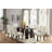 1Pc Dining Table Only Solid Wood Glass Insert Rectangle Table(Only Table)