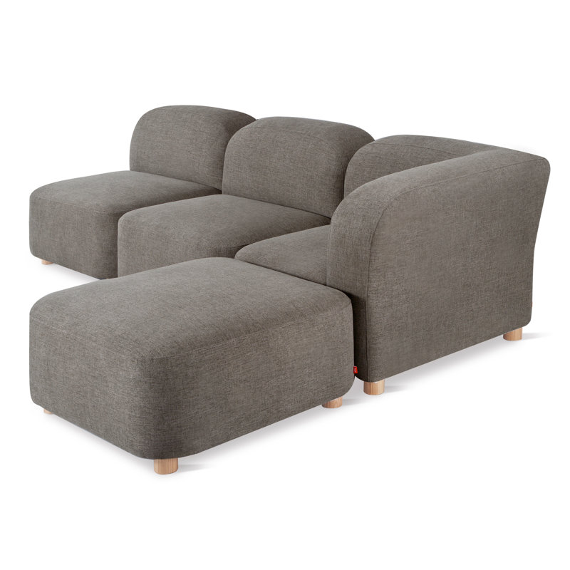 Circuit Modular 4-Pc Sectional, Bayview Osprey 100% Polyester