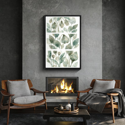 «Green Botanical», reproduction d'art encadrée