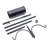 Birds Choice Erva 2 Arm Complete Bird Feeder Pole Set with Squirrel Baffle