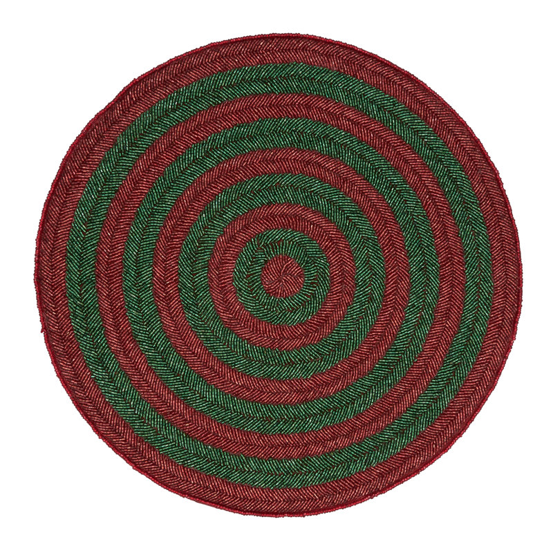 Napperon Nevin, Rouge / vert