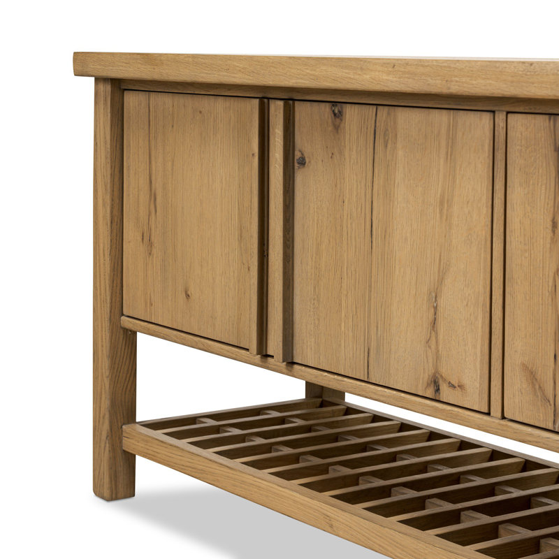 Dalton Media Console-Aged Natural Oak