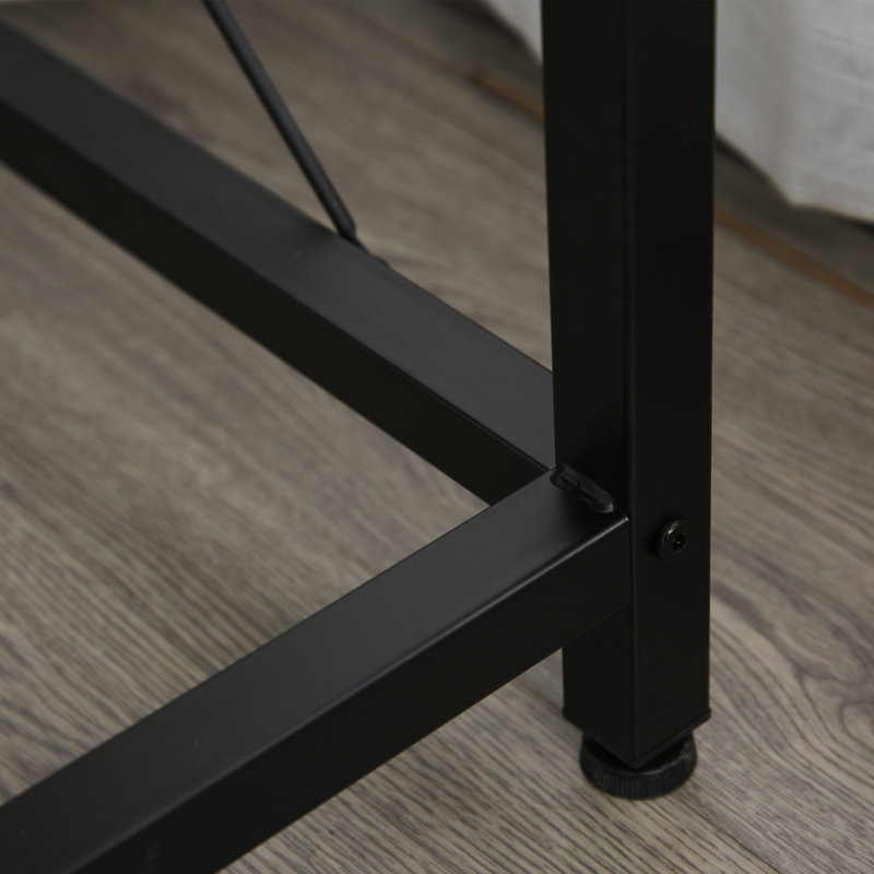 Magoon L-Shaped Metal Base Computer Desk