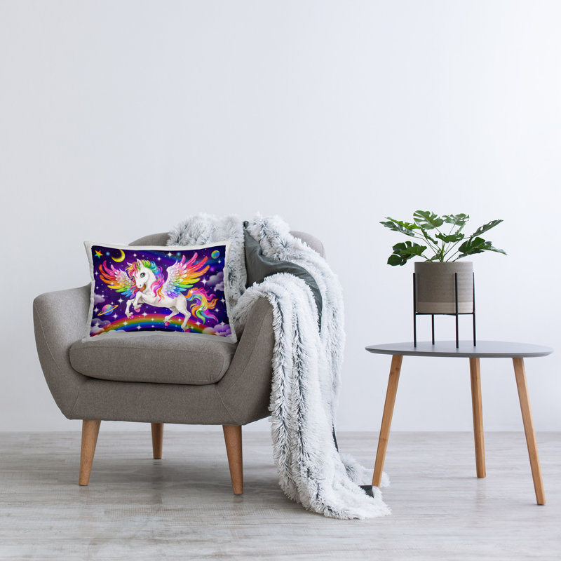 Coussin Rainbow Horse in Space