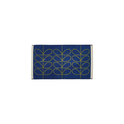 Linear Stem Navy/Olive 50x90 Bath Mat