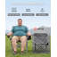 Folding Camping Chair for Adults Oversized 220KG, Heavy Duty Padded Camping Chair with Adjustable Lumbar Support, Cooler Bag, Cup Holder for Garden Balcony Fishing -1013200171