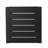 Modern Matte Black Side Table With Aluminum Support Outdoor In Black, Constructed