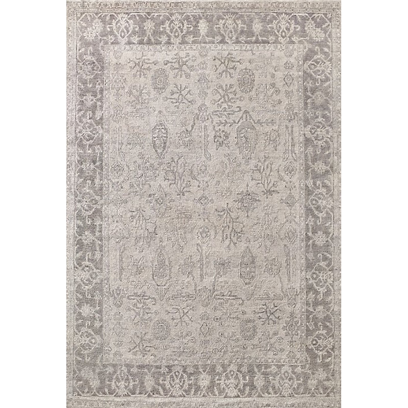 Tapis oriental gris clair Castiglia, Rond 5 pi
