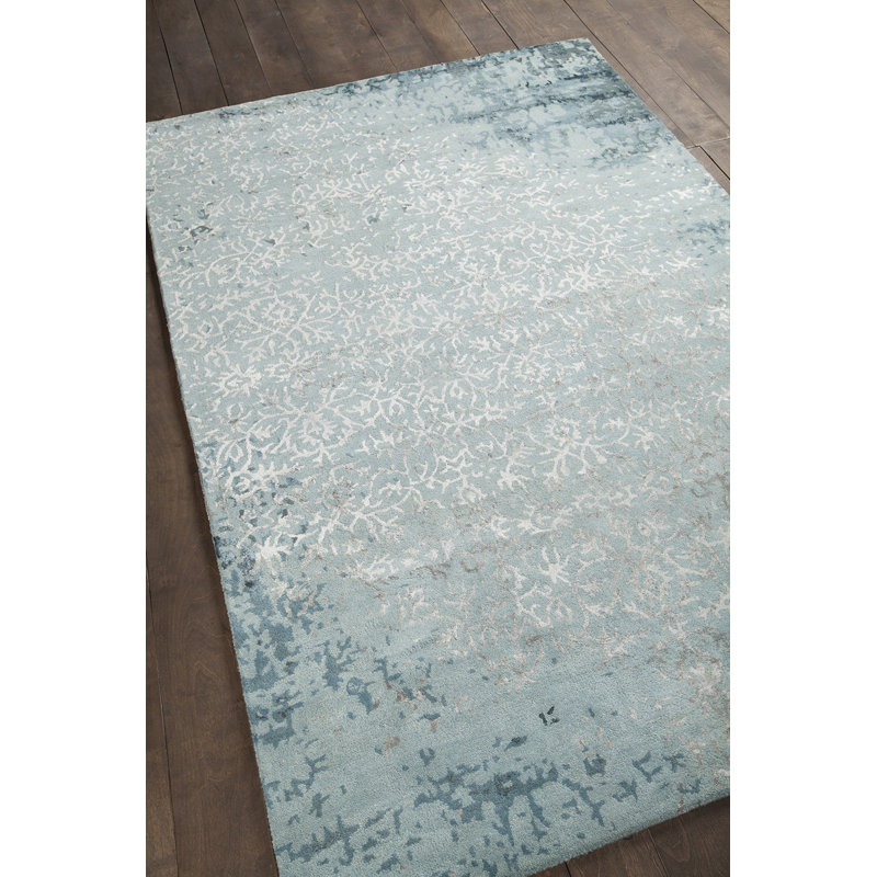 Rupec Blue Abstract Area Rug, 5' x 7'6"