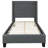 Aluino Tufted Upholstered Platform Bed w/ Accent Nail Trimmed Extended Sides-678480896-678480911