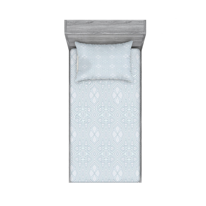 Microfiber Sheet Set, Twin Sheet Set with Fitted Sheet