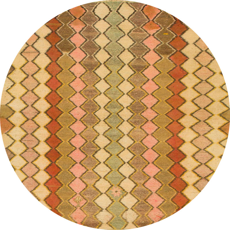 Abstract Indoor Rug, Round 3'