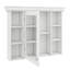 Armoire de rangement murale 35 po x 28 po avec porte miroir et 6 étagères ouvertes-792734194