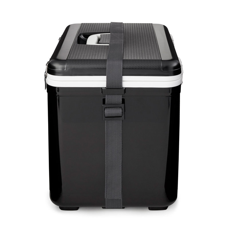 ENGEL 19 Qt Air Tight Dry Box & Insulated Ice Cooler with Shoulder Strap, Black