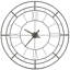 Priscilla Metal Analog Clock