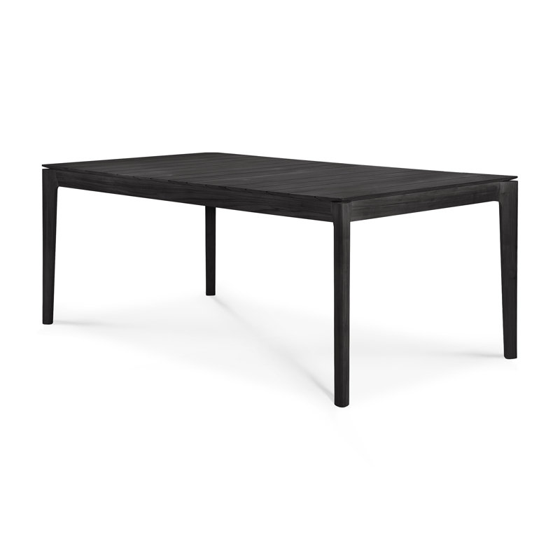Bok Outdoor Teak Dining Table, 39.5" W x 78.5" L