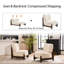 Fauteuil d'appoint rembourré sans accoudoirs l 30 po avec pieds en bois massif-445526122