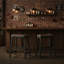 Ensemble de 2 tabourets de bar traditionnels avec pieds en bois pour la cuisine et le bar à domicile-2113551396-2113551397