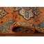 Tapis orange orange en laine Kazak 3 x 10