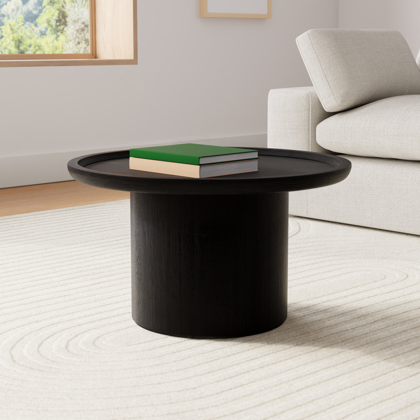 Acadia 28" Coffee Table, Black