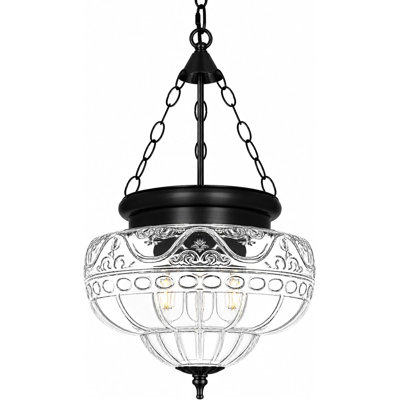 Black Vintage Pendant Light Kitchen Island