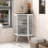 Bram Floor Coner Cabinet with Tempered Glass Door & Storage Shelves for Bathroom Living Room Bedroom-1653929168