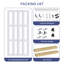 3-Lite Frosted Glass and Solid Manufactured Wood Bi-Fold Doors with Hardware Kit-110438829