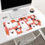 Tapis de souris Chien Fleur, tapis de bureau extensible, décor de bureau pour les fêtes, 30 x 70 cm