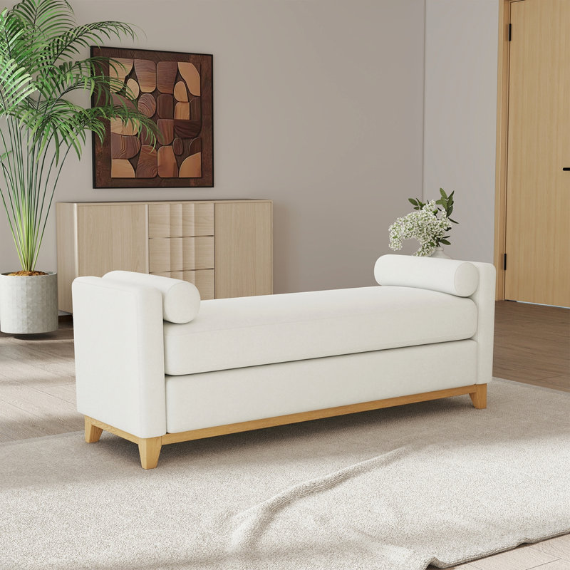 Banc style campagne moderne, Beige, Natural