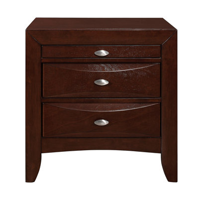 Table de chevet LUCILLE MERLOT