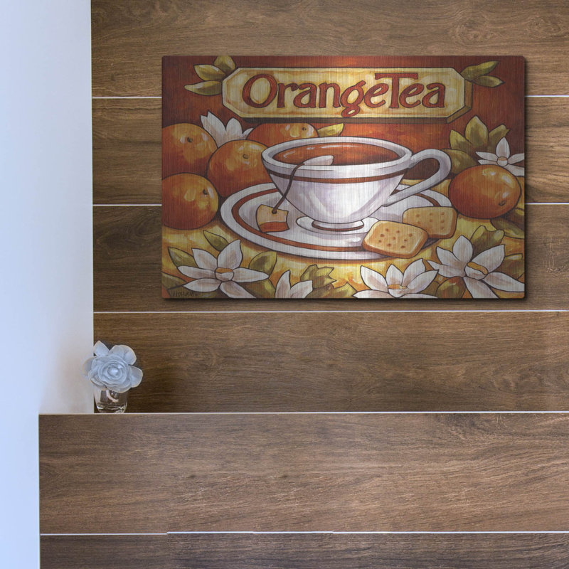«Tea Time Orange Tea» par Cathy Horvath, H 12 po x l 16 po