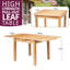 Hatcher Extendable Oak Solid Wood Dining Table