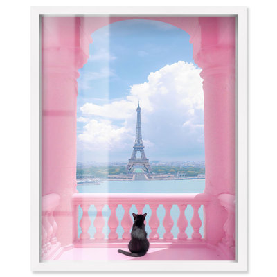 Chat du balcon, reproduction d'art par Art Remedy