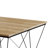 3 PCS METAL COFFEE TABLE SET IN LIGHT OAK-1758060816