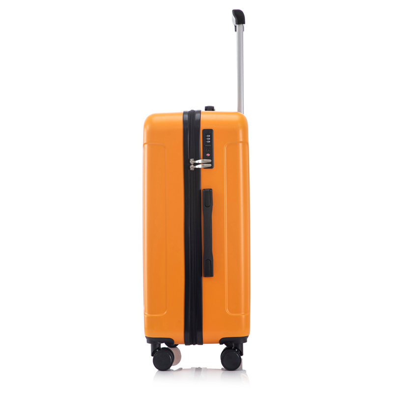 20 po / 24 po / 28 po 3 pièces / ensemble en valise à roulettes ABS, valise de cabine, couleur assortie, serrure à combinaison TSA