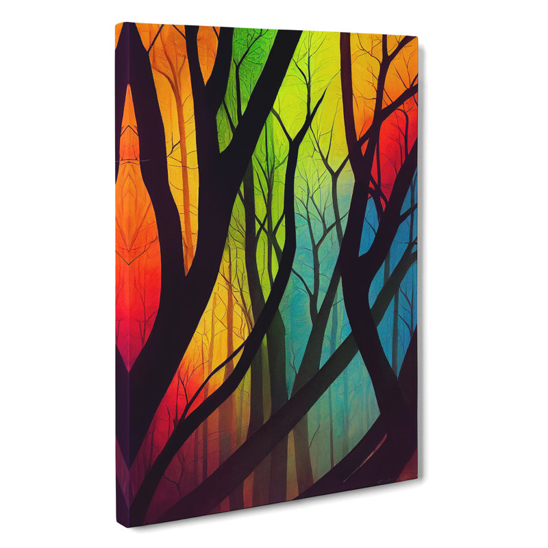 Vibrant Forest - Wrapped Canvas Print, 60cm H x 40cm W x 3cm D