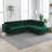 Addilynn 2 - Piece Velvet Sectional-181686603-181686602