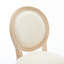 2 tabourets de bar style campagne française, en bois massif. Siège rembourré pour plus de confort. Et durable. Look décontracté et élégant. Chaises en bois beige (2) - et support en éponge confortable