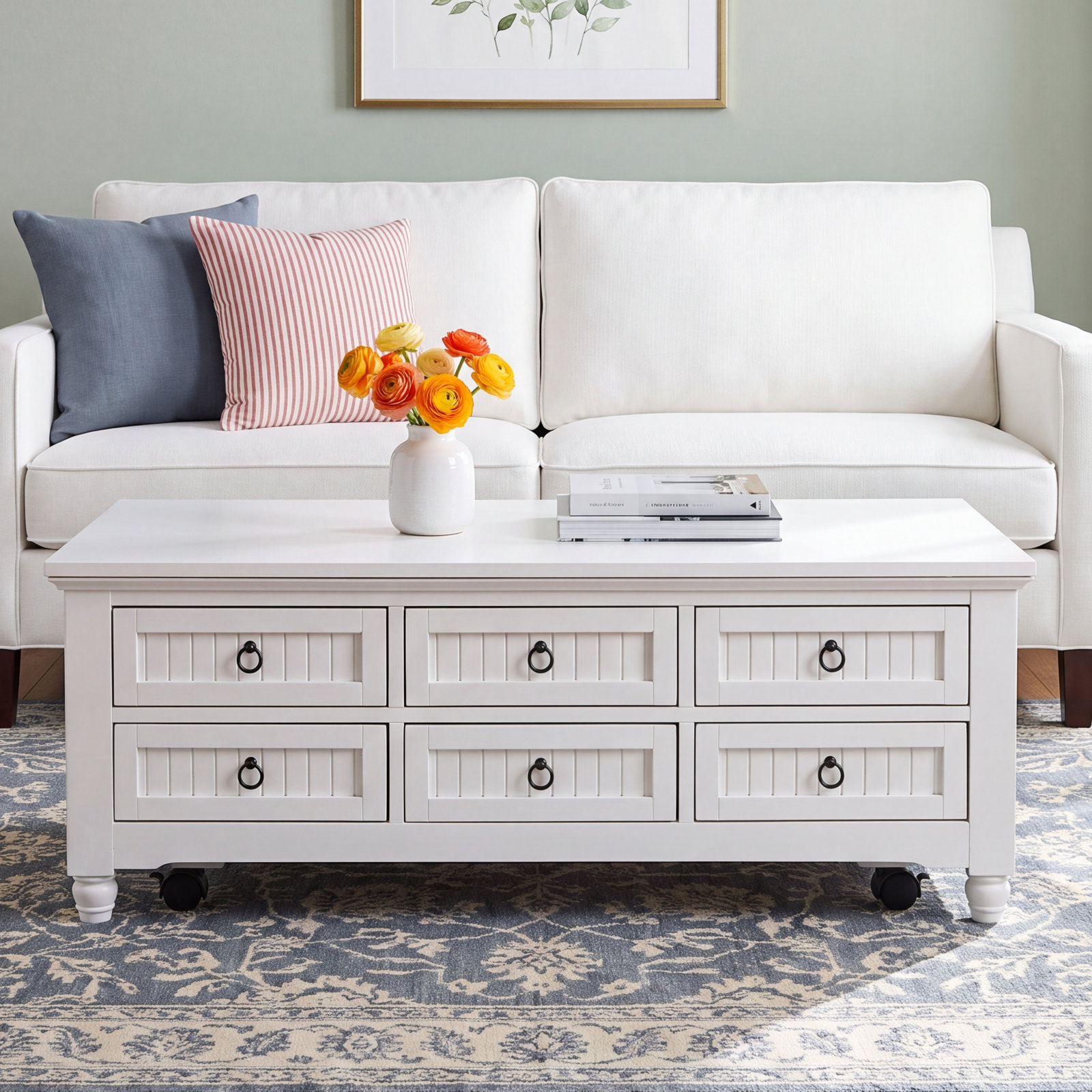 Ali 50" Coffee Table With Storage